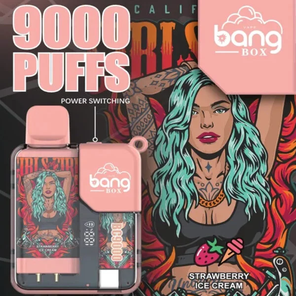 Bang Box 9000 Puffs 0% 2% 3% 5% Nicotine Rechargeable LED Pover Display Disposable Vape Wholesale - AweVape - 6