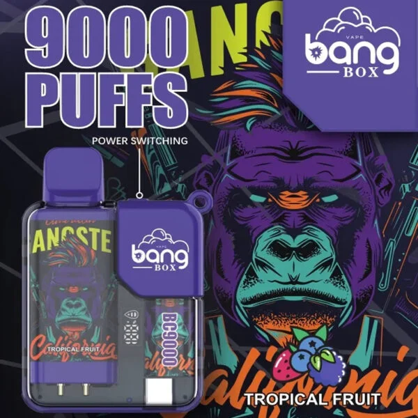 Bang Box 9000 Puffs 0% 2% 3% 5% Nicotine Rechargeable LED Pover Display Disposable Vape Wholesale - AweVape - 3