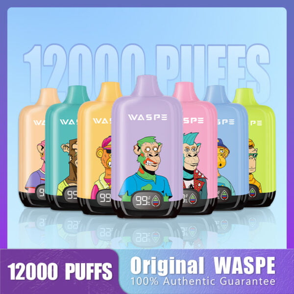 WASPE 12000 PUFFS Digitale Box 0% 2% 3% 5% Nicotine Wegwerp Vape Groothandel - AweVape - 1