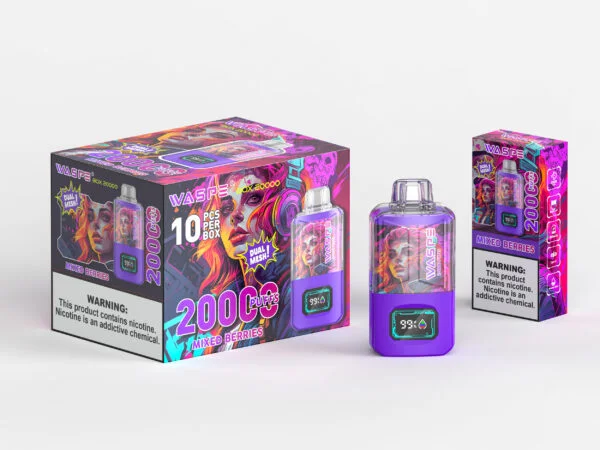 WASPE 20000 PUFFS Dual Mesh Box 0% 2% 3% 5% Nikotinový jednorázový vape velkoobchod – AweVape – 6