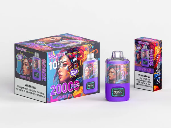 WASPE 20000 PUFFS Dual Mesh Box 0% 2% 3% 5% Nikotinový jednorázový vape velkoobchod – AweVape – 9