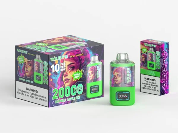 WASPE 20000 PUFFS Dual Mesh Box 0% 2% 3% 5% Nikotinová jednorázová vape velkoobchod – AweVape – 10