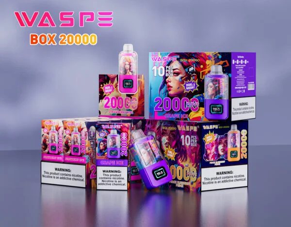 WASPE 20000 PUFFS Dual Mesh Box 0% 2% 3% 5% Nikotinový jednorázový vape velkoobchod – AweVape – 3