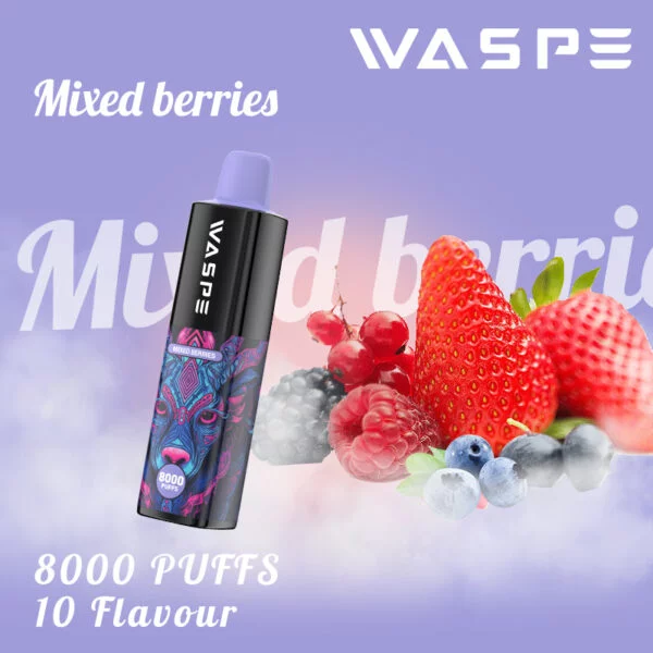 WASPE 8000 PUFFS 0% 2% 3% 5% Никотиновый одноразовый вейп оптом - AweVape - 8