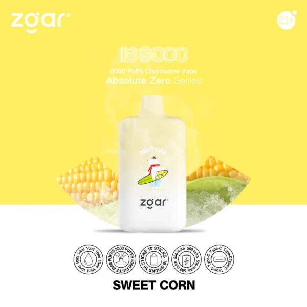 ZGAR ICE BOX 8000 Puffs 2% Nikotin genopladelig engangsvape Engros - AweVape - 14