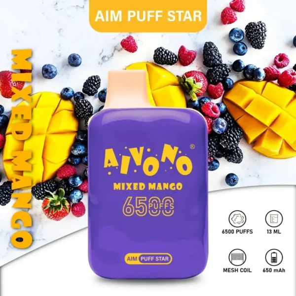 AIVONO AIM PUFFSTAR 6500 Puffs 0% 2% 5% Vapes desechables recargables con bajo contenido de nicotina Compra a granel al por mayor - AweVape - 2