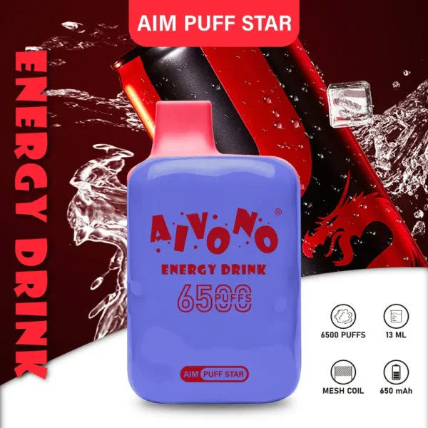 AIVONO AIM PUFFSTAR 6500 Puffs 0% 2% 5% Vapes desechables recargables con bajo contenido de nicotina Compra a granel al por mayor - AweVape - 4