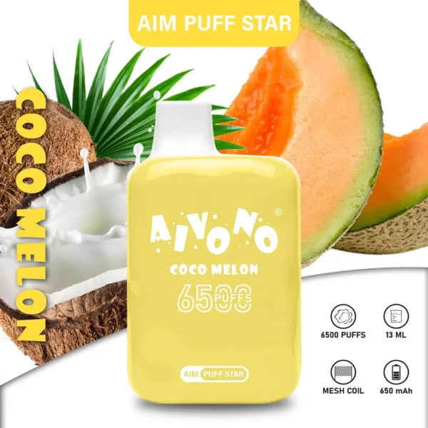 AIVONO AIM PUFFSTAR 6500 Puffs 0% 2% 5% Vapes desechables recargables con bajo contenido de nicotina Compra a granel al por mayor - AweVape - 6