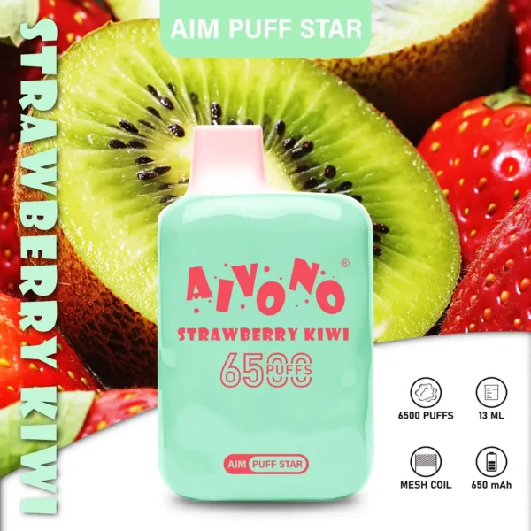 AIVONO AIM PUFFSTAR 6500 Puffs 0% 2% 5% Vapes desechables recargables con bajo contenido de nicotina Compra a granel al por mayor - AweVape - 7