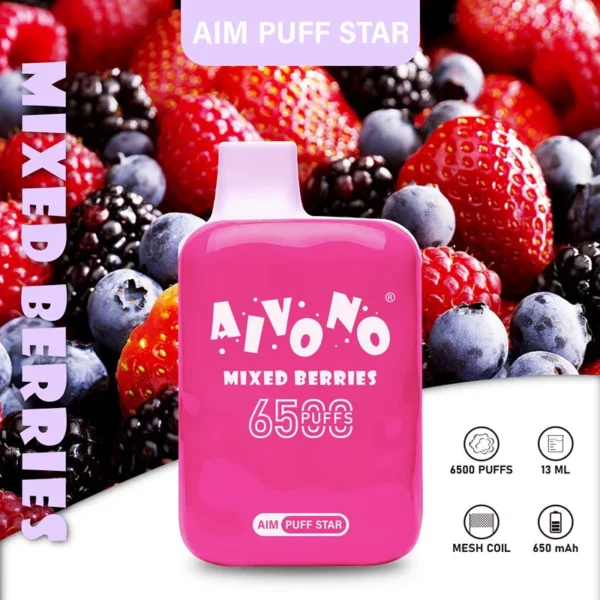 AIVONO AIM PUFFSTAR 6500 Puffs 0% 2% 5% Vapes desechables recargables con bajo contenido de nicotina Compra a granel al por mayor - AweVape - 8