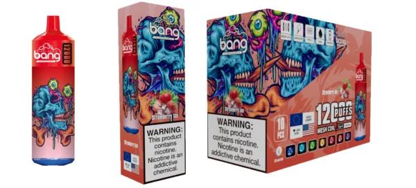 Bang 12000 Puffs 0% 2% 3% 5% Nabíjecí jednorázové vapes Pen s nízkým obsahem nikotinu Hromadně Koupit velkoobchod – AweVape – 2