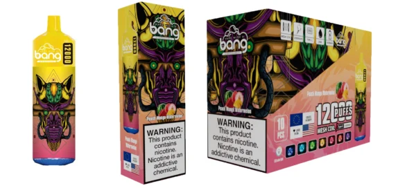 Bang 12000 Puffs 0% 2% 3% 5% Dobíjecí jednorázové vapes Pen s nízkým obsahem nikotinu Hromadně Koupit velkoobchod – AweVape – 5