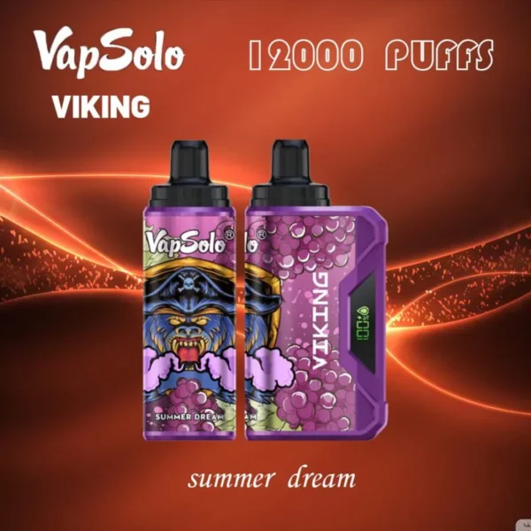 VapSolo Viking 12000 Puffs 2% 5% Caneta Vapes descartáveis ​​recarregáveis ​​com baixo teor de nicotina em massa Compre no atacado - AweVape - 2