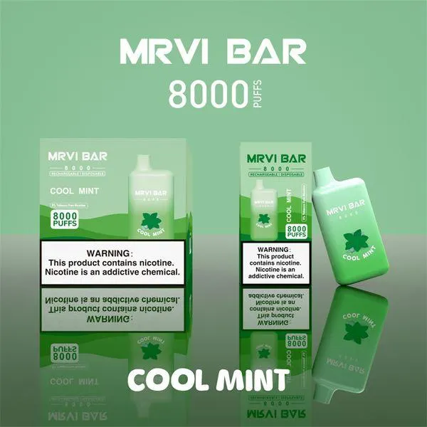 MRVI Bar Mr8000 Puffs 2% 3% 5% Low Nicotine Rechargeable Disposable Vapes Pen Bulk Buy Wholesale